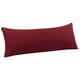 thumbnail image 1 of Cuerpo Almohada Funda con Sobre Cierre, Almohada Funda para Larga Refuerzo Almohada, Suave Microfibra Cuerpo Almohada Fundas borgoña Cuerpo (51cmx152cm), 1 of 6