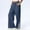 *Navy, variant on ClodeEU Womens Linen Blend Lace Trim Wide Leg Pants,Casual Loose Trousers with Pockets Beige,Womens Plus XXXL