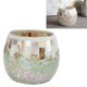 thumbnail image 1 of Portavelas de vidrio de mosaico ANGGREK Diseño redondo, 1 of 7