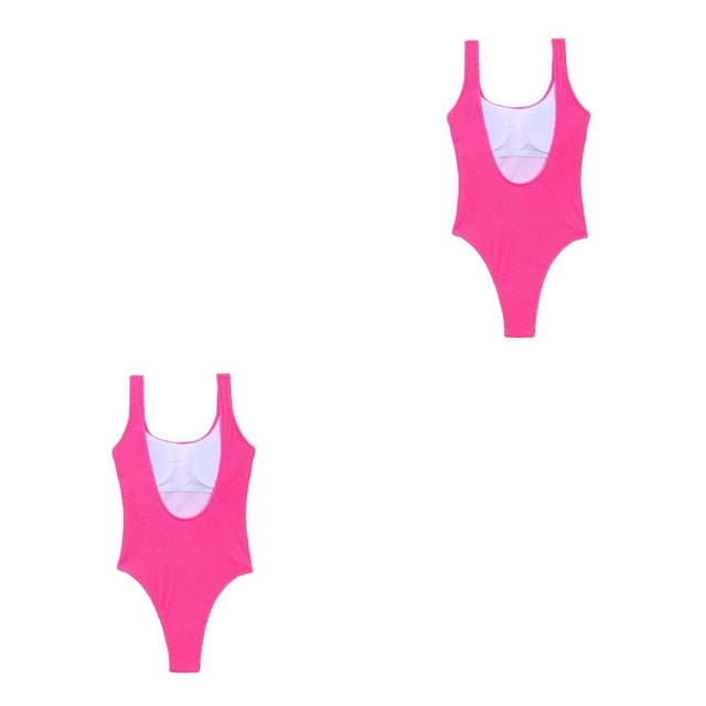 Naiovety Mujer Mono Traje de baño Verano Poliéster Sin espalda Traje de baño Ropa de playa Type5 NO5