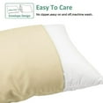 thumbnail image 3 of NTBAY Ultra Soft Double Brushed Microfiber Pillowcase Set, Hypoallergenic, Standard Size, Khaki, 2 Pack, 3 of 5