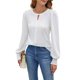 thumbnail image 2 of Blusas Informales Elegantes para Mujer, Blusas de Moda para Negocios, Camisas de Larga con Cuello Redondo, Conjuntos de Otoño para Maestras. L, 2 of 9