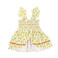 thumbnail image 3 of Oodles Yellow Floral Ruffled Retro Spring Dog Dress, Medium, 3 of 8