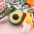 thumbnail image 3 of Guardurnaity Soporte para llavero fruta puerta de casa coche llavero portátil bolso decoración colgante joyería niños Ropa, zapatos y accesorios Miscelánea Sandía, 3 of 6