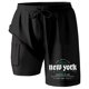 thumbnail image 3 of WILLBEST Pantalones Cortos 2 En 1 para Hombre, de Verano, para Correr, con Bolsillos, Deportivos, para Fitness y Correr., 3 of 3