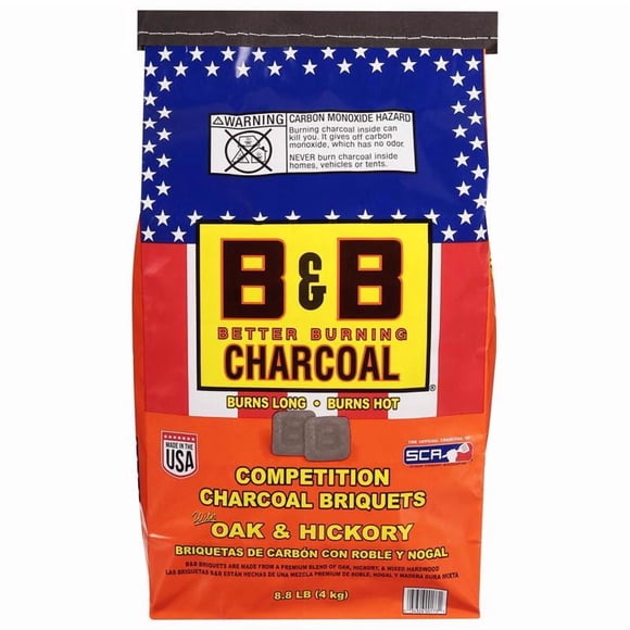 CHRCL BRIQTS HICKRY 8.8#(Pack of 1)