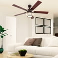 thumbnail image 3 of Simpol 52in Oli Rubbed Bronze Farmhouse LED Ceiling Fan, 3 of 8