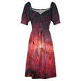 thumbnail image 6 of Colorful Night Sky Dress Sexy V Neck Milky Way Galaxy Elegant Dresses Women Stylish Print Oversized Casual Dress Birthday Gift, 6 of 7