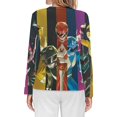 thumbnail image 2 of Power Rangers Women’s Pajama Top 3D Digital Print Sleepwear Trendy Crewneck Pullovers Long Sleeve Shirts XS, 2 of 8