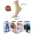thumbnail image 5 of JIANFANG Boot Socks for Women Winter Wool Solid Thick Warm Socks Crew Socks Christmas Gift, 5 of 7