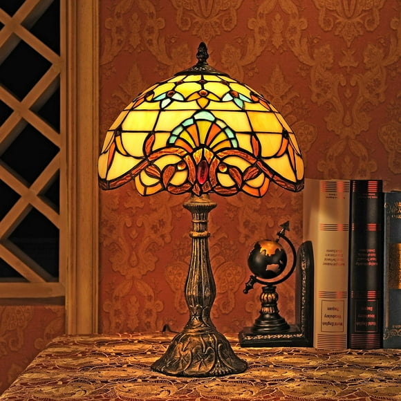 12-Inch European Baroque Tiffany Table Lamp Bedroom Lamp Bedside Lamp