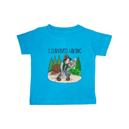 

Inktastic I Survived Hiking Gift Baby Boy or Baby Girl T-Shirt