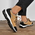 thumbnail image 4 of Women's Hiking Sneakers Comfortable Outdoor Sports Climbing Shoes Lace up Waterproof Trekking Outdoor Traveling Running Shoes Brown Size 12.5, 4 of 6