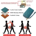 thumbnail image 6 of FALAN MULE Women's Wallet Large Capacity Double Zip Ladies Card Phone Holder RFID Blocking Wristlet Leather, 6 of 8