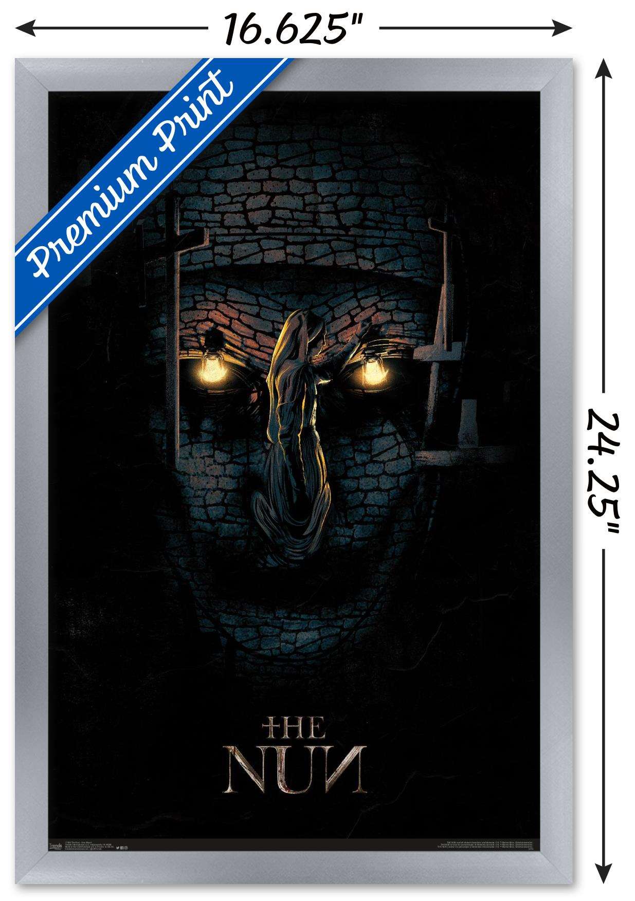 The Nun - One Sheet Wall Poster, 14.725" x 22.375", Framed