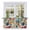 Multi, variant on Vintage Botanical Tier Curtains, Spring Floral Summer Vintage Light Filtering Kitchen Curtains, 2Pcs Rod Pocket Half Window Treatments Panels for Sink Cafe Cabinet Camper 27.5x36 Inches