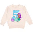 thumbnail image 2 of Inktastic Fifth Birthday Mermaid Toddler Sweatshirt, 2 of 4