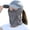 Gray2, variant on Unisex Sun Protective Face Cover, UV Sun Protection Mask with Foldable Hat, Ice Silk Veil for Summer Outdoor Hiking Gardening