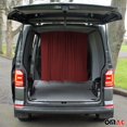 thumbnail image 2 of Cabin Divider Curtain Privacy Curtains for Ford Transit Red 2 Curtains, 2 of 10