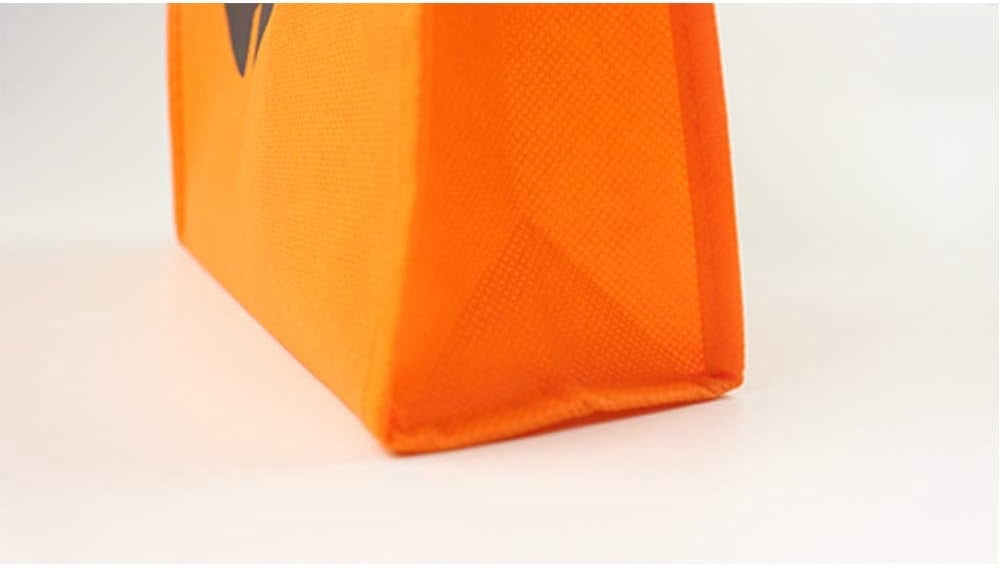 10 Pack Halloween Pumpkin Goodie Bags Non-Woven Fabric for Trick or Treat