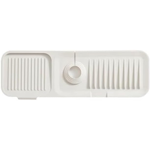 Protector de Salpicaduras de Silicona para Grifo de Fregadero de Cocina, Tapete Autodescargable y Soporte para Esponja Atrapador de Goteo