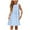 Blue, variant on Gelikeya Big Girls Summer Dresses Fashion Cute Design Plaid Printed Casual Sleeveless Sun Dress Soft and Comfortable for Kids, Size 9-10 , Blue