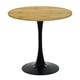 thumbnail image 3 of Mesa Redonda Comedor HOMEMAKE FURNITURE 80cm Roble y Negro Moderno, 3 of 6