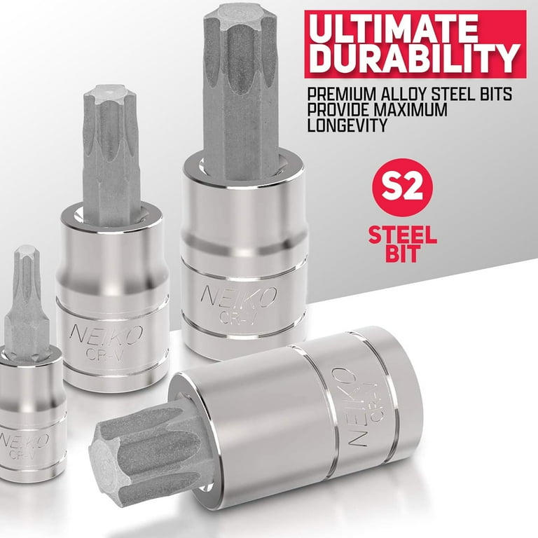 【etsuko】 NEIKO 60-Piece Master Torx Bit Socket and External Torx Socket Set