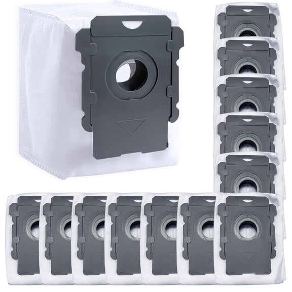 12Pcs Vacuum Dust Bags,Roomba Bags for iRobot Roomba i7 i7  i3 i3  i4 i4  i6 i6  i8 i8  j7 j7  s9 s9  Plus Parts for iRobot Bags Roomba Vacuum Bags Automatic Dirt Disposal Bulk Reusable Bags