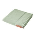 thumbnail image 4 of Beautiful by Drew Barrymore Dobby Bath Towel, Soft 100% Cotton, Sage Green, 4 of 8