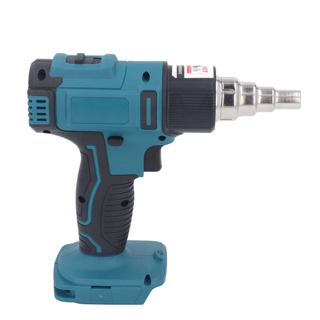 Pistola de aire caliente con batería inalámbrica pantalla digital LCD Protección contra sobrecarga Ajuste de volumen de aire de 2 engranajes Pistola de calor inalámbrica para ANGGREK Otros