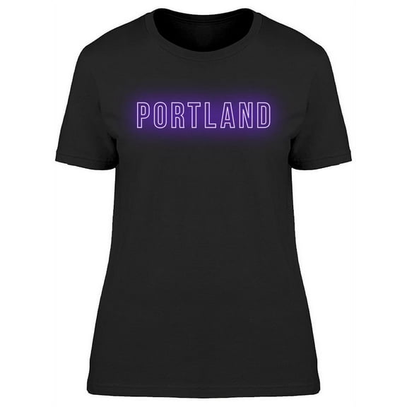 Portland Inscription Graphic T-Shirt Women -Image by Shutterstock, Female x-Large