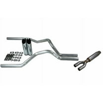 Chevy GMC 1500 Truck 96-99 2.5" Dual Truck Exhaust Kits with Glasspack Slash Tip