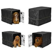 Black Opaque Dog Crate Cover Selections - Quiet Night Time Den Like Security(Shelter Kit - All 6 Sizes !)