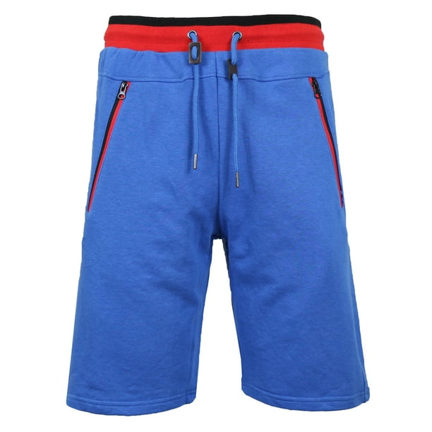 fleece shorts with zipper pockets