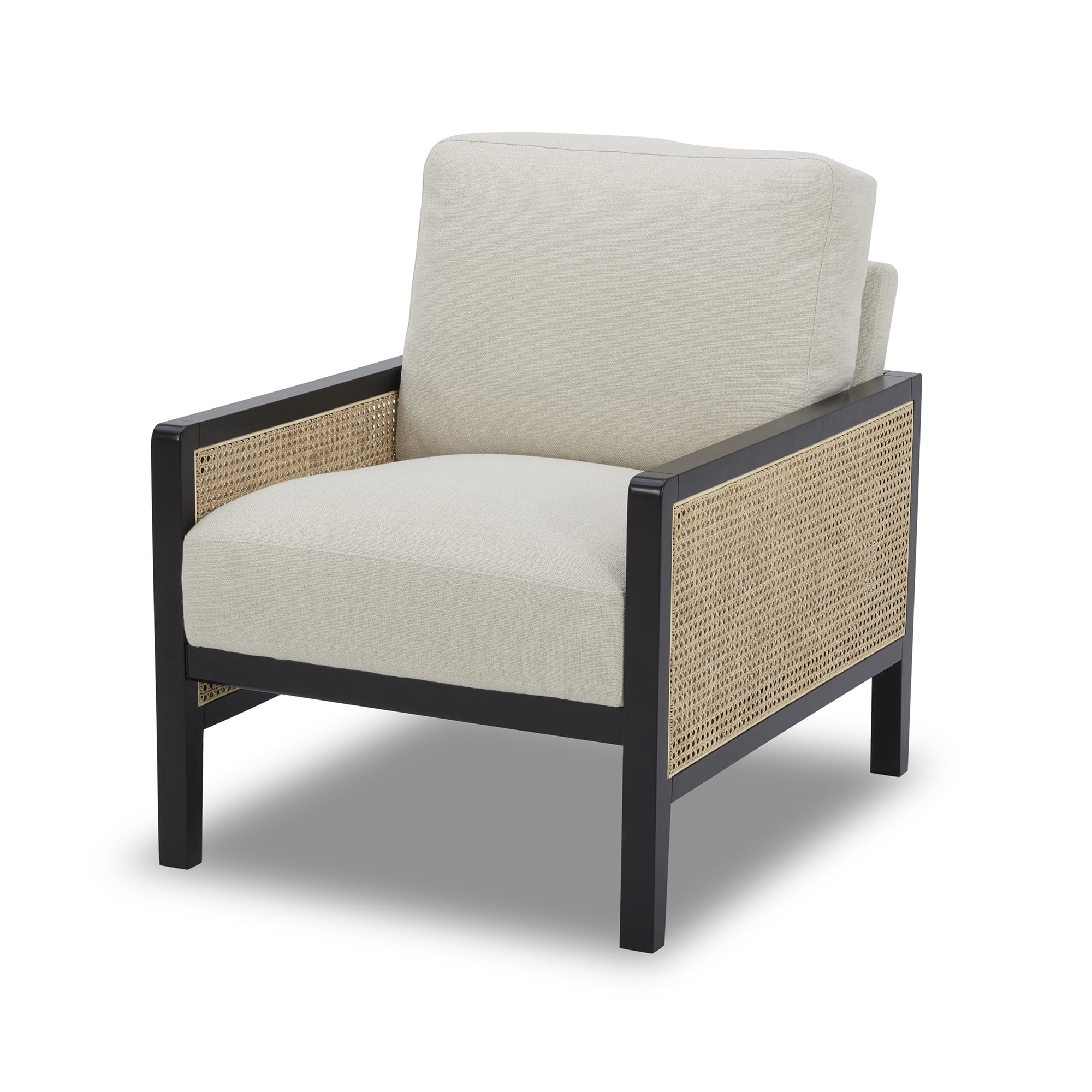 Better Homes & Gardens Springwood Caning Accent Chair, Charcoal Finish