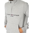 thumbnail image 4 of Tommy Hilfiger Logo Mockneck Sweatshirt, Grey, 4 of 5