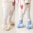 thumbnail image 5 of Laklulu Calcetines deportivos para bebé con lindo lazo Calcetines de piso antideslizantes para niños pequeños de 2 piezas adecuados para recién nacidos/bebés/niños pequeños, 5 of 5