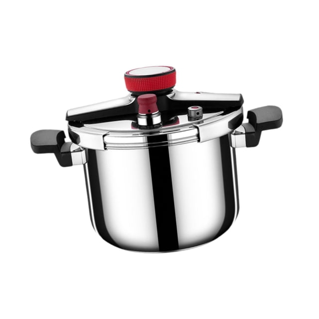DimyFew Pressure Cooker 316 Stainless Steel Mini Pot Rice Cooker Camping Pressure Canner Nonstick Surface User Friendly Lid Suitable for Home Cooking Camping Use 4L