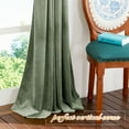 thumbnail image 4 of NICETOWN Velvet Curtains for Bedroom, Thermal Insulated Noise Reducing Energy Efficiency Privacy Luxury Velvet Curtains Room Darkening Rod Pocket Drapes, Sage Green, 52"x96", 2 Panels, 4 of 7