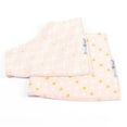 thumbnail image 3 of Primo Passi - 2Pk Gold Hearts/White Bows Bandana Bib, 3 of 3