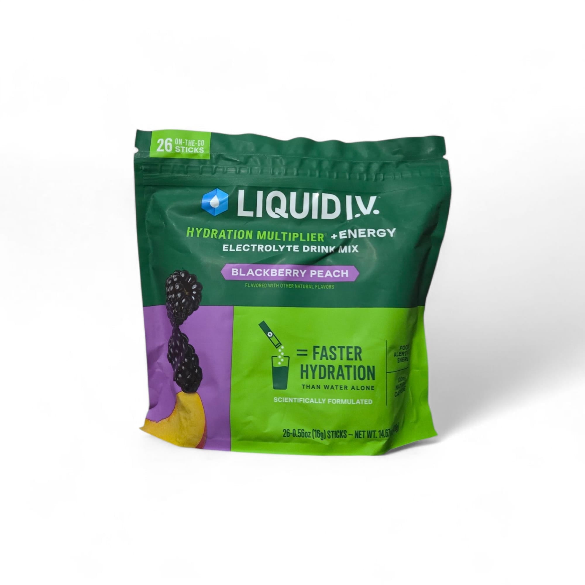 Liquid I.V. Hydration Multiplier, Blackberry Peach Electrolyte