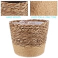 thumbnail image 2 of MOVTOTOP Woven Seagrass Planter Basket Flower Pot Storage Container Handcrafted Basket, 2 of 7