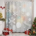 thumbnail image 3 of Christmas Snowflakes Shower Curtain, White Sparkle Stars Romantic Xmas Waterproof Fabric Shower Curtains with 12 Hooks, Bathroom Curtain Set for Bathroom Accessories Decor, 72 x 78 Inches, 3 of 9