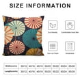 thumbnail image 5 of PIKWEEK  Square Throw Pillow Covers Colorful Japanese Umbrellas Pattern Pillow Cases Decorative for Home Bedroom Sofa Pillowcases Standard, 5 of 5