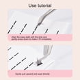 thumbnail image 3 of prosthetic Eyelashes Adhesive Strips, Easy To Remove Self Adhesive Lash Strips Sweatproof Lightweight  for 5-6mm Segmental False Lashes Black,Transparent, 3 of 7