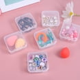 thumbnail image 4 of 6 to 48Pcs Plastic Clear Small Containers Square Bead Storage Box Beads Jewelry Crafts Board Game Pieces Organization Wholesale A-12pcs, 4 of 6