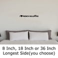 thumbnail image 2 of I Heart French Bulldogs Frenchie Love Dog Wall Decals for Walls Peel and Stick wall art murals Black Small 8 Inch, 2 of 2