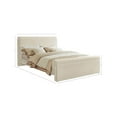 thumbnail image 3 of Meridian Furniture Sloan Cream Velvet Queen Bed, 3 of 7