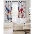 thumbnail image 2 of Independence Day Blackout Curtains for Bedroom Living Room Darkening Curtains 63 Inches Long Modern Gnomes Star Grey Checkered Window Curtain 2 Panels Set Window Treatment Grommet Drapes 52"x63", 2 of 9